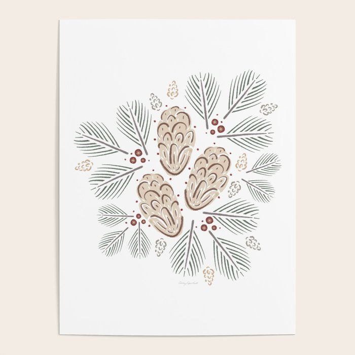 Pinecones and Pine needles Poster Gallery Image 1