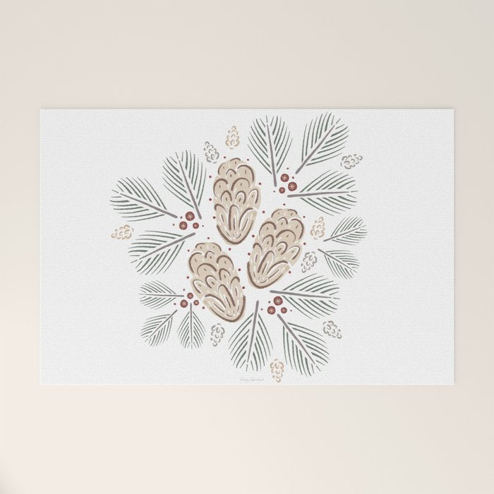Pinecones and Pine needles Welcome Mat Gallery Image 1