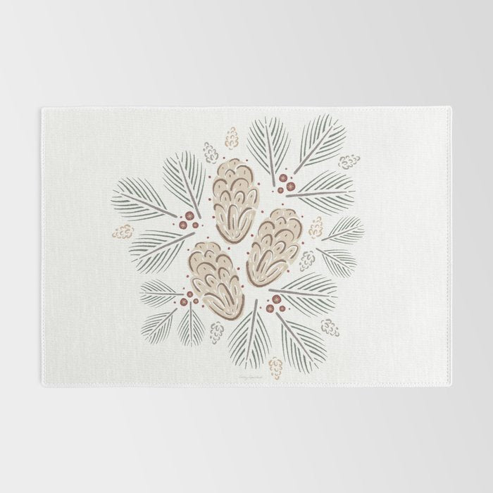 Pinecones and Pine needles Rug Gallery Image 2
