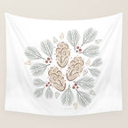 Pinecones and Pine needles Wall Tapestry Gallery Image 4