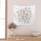 Pinecones and Pine needles Wall Tapestry Gallery Image 2