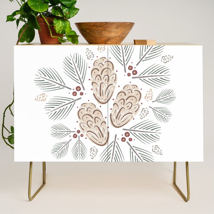Pinecones and Pine needles Credenza Gallery Image 1