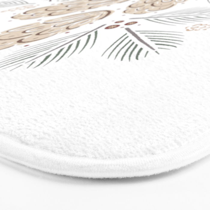 Pinecones and Pine needles Bath Mat Gallery Image 3