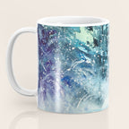 Snowy Northern Lights Forest Landscape Coffee Mug Gallery Image 3