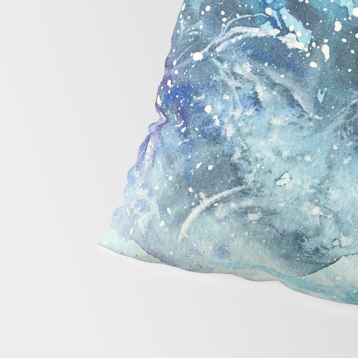 Snowy Northern Lights Forest Landscape Pillow Sham Gallery Image 4