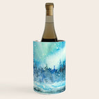 Snowy Northern Lights Forest Landscape Wine Chiller Gallery Image 3
