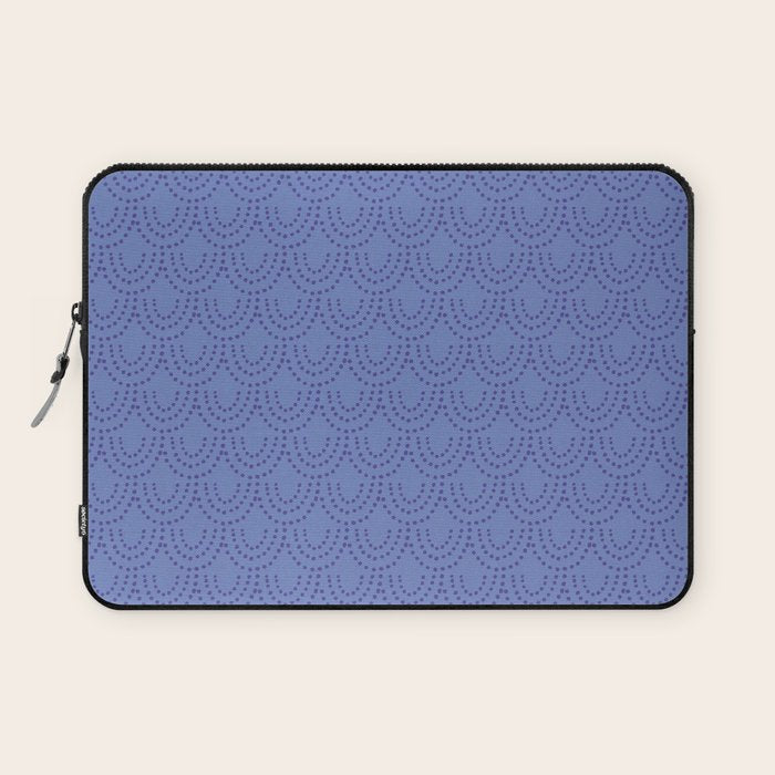 Periwinkle Scallops Laptop Sleeve Gallery Image 1