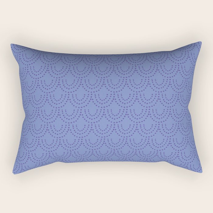 Periwinkle Scallops Rectangular Pillow Gallery Image 2