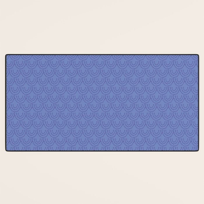 Periwinkle Scallops Desk Mat Gallery Image 3