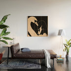 Two Swans Wood Wall Art Gallery Image 2