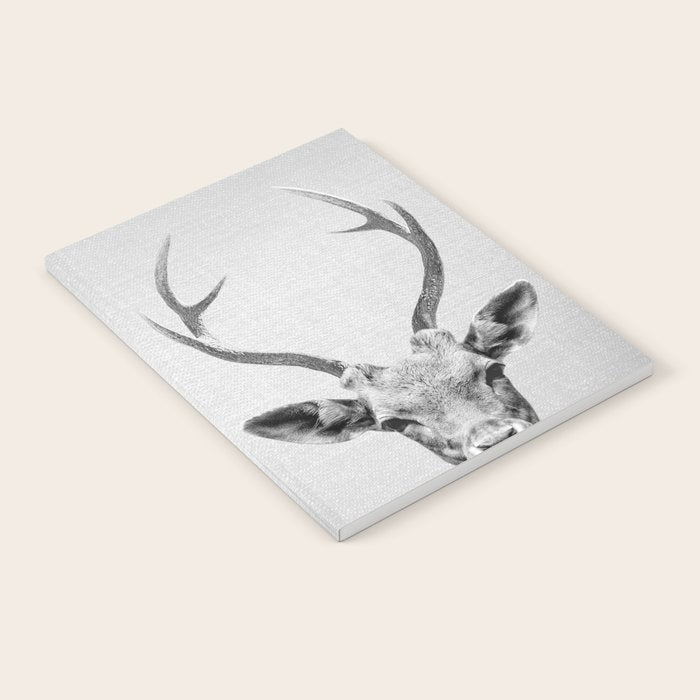 Deer - Black & White Notebook Gallery Image 1