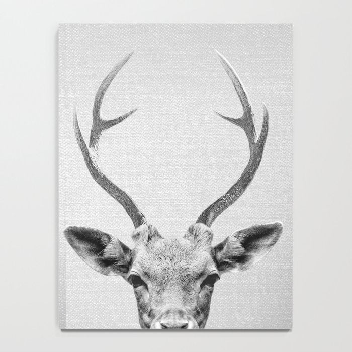 Deer - Black & White Notebook Gallery Image 4
