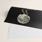 THE MOON | glitter | gold | path | full | planet | star | sky | night | glitter  Wrapping Paper Gallery Image 2