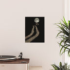 THE MOON | glitter | gold | path | full | planet | star | sky | night | glitter  Poster Gallery Image 2