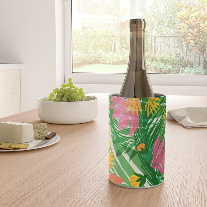 Modern Breezy Hawaiian Print  Wine Chiller Gallery Image 4