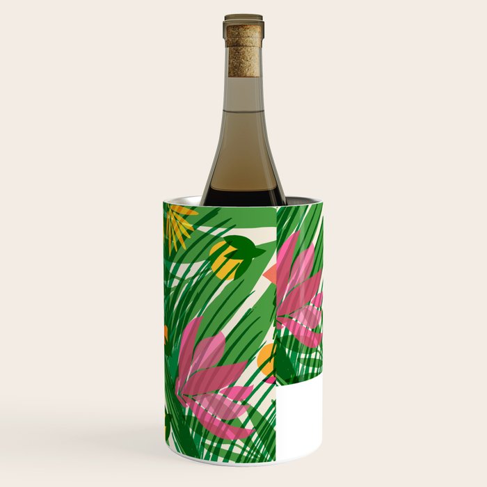 Modern Breezy Hawaiian Print  Wine Chiller Gallery Image 3