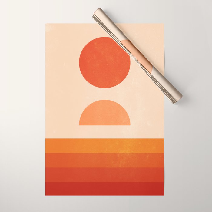 Sun Waves Wrapping Paper Gallery Image 1