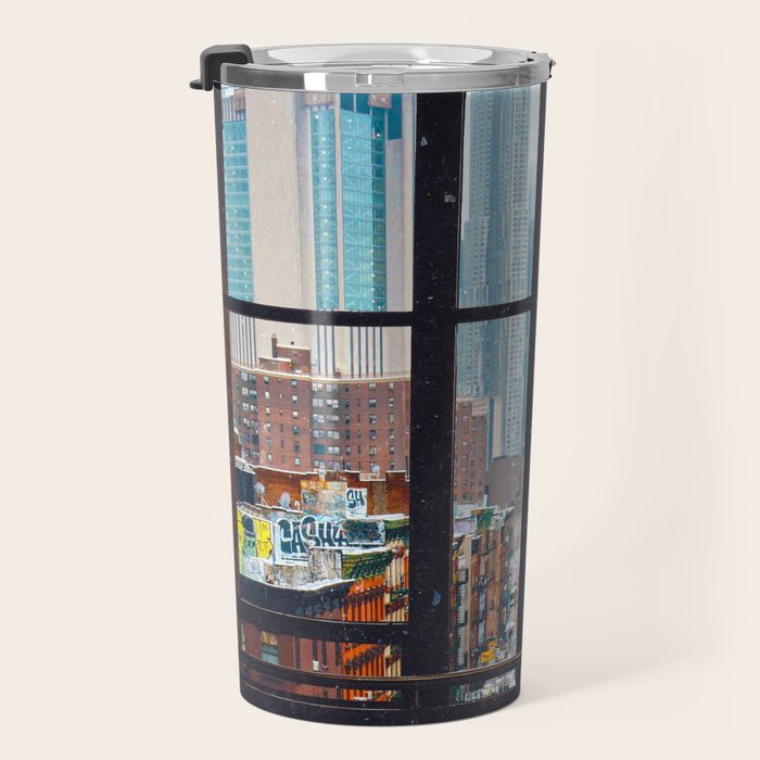New York City Window Travel Mug Gallery Image 3
