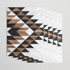 Urban Tribal Pattern No.9 - Aztec - Concrete and Wood Wrapping Paper Gallery Image 3