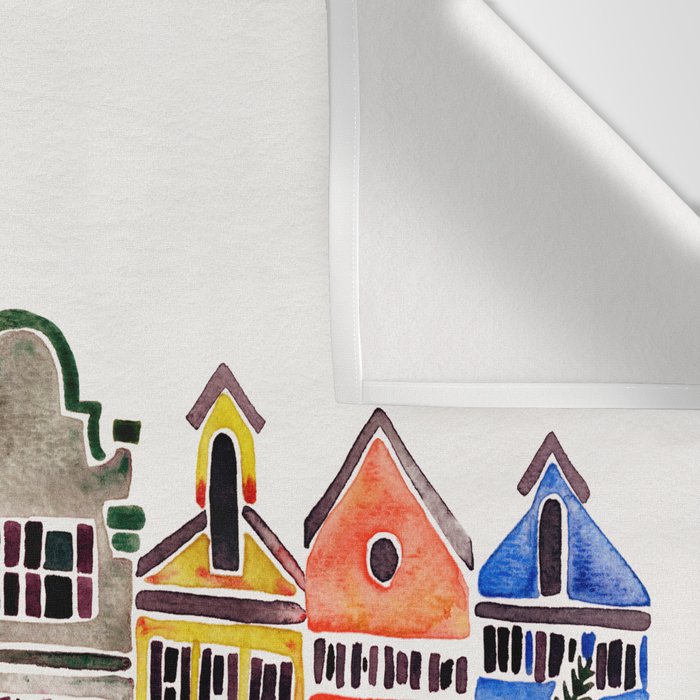 Rainbow Row - Charleston Wall Tapestry Gallery Image 3