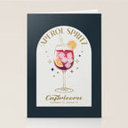  Aperol Spritz Cocktail Zodiac Sign Stationery Card Gallery Image 2