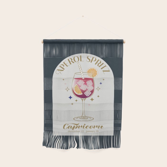  Aperol Spritz Cocktail Zodiac Sign Wall Hanging Gallery Image 1