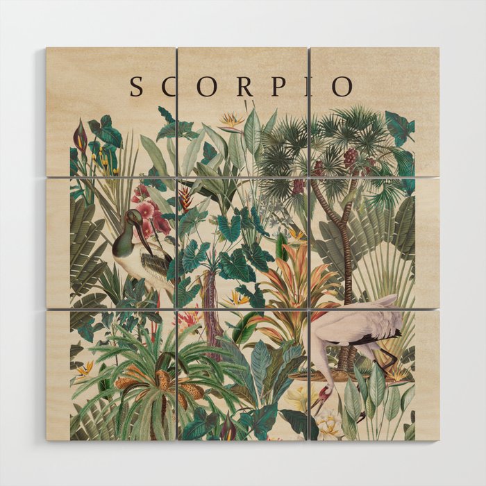 SCORPIO Wood Wall Art Gallery Image 1