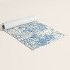 Hawaiian Toile Blue Yoga Mat Gallery Image 2