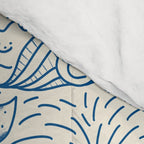 Hawaiian Toile Blue Comforter Gallery Image 4