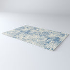 Hawaiian Toile Blue Rug Gallery Image 3