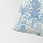 Hawaiian Toile Blue Pillow Sham Gallery Image 4