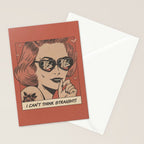 I can't think straight! Stationery Card Gallery Image 2