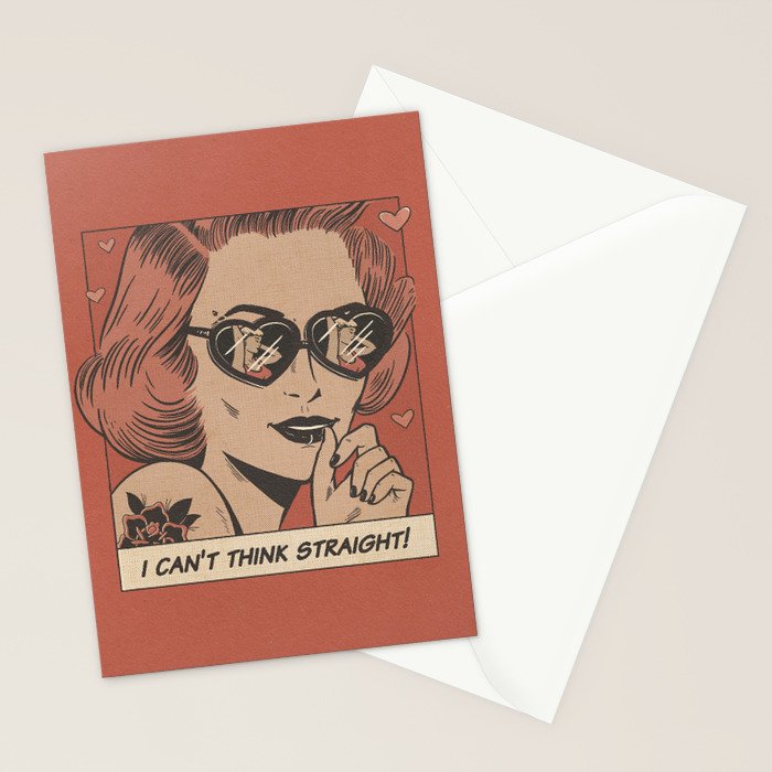 I can't think straight! Stationery Card Gallery Image 2