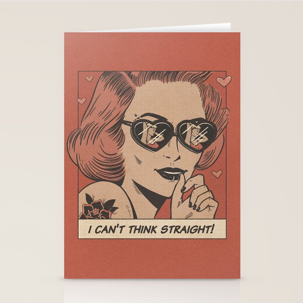 I can't think straight! Stationery Card Gallery Image 1