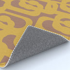 Midcentury Modern Loops Pattern 7 Inspired by PANTONE 17 1230 Color of the Year Mocha Mousse Rug Gallery Image 4
