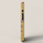 Midcentury Modern Loops Pattern 7 Inspired by PANTONE 17 1230 Color of the Year Mocha Mousse iPhone Case Gallery Image 2