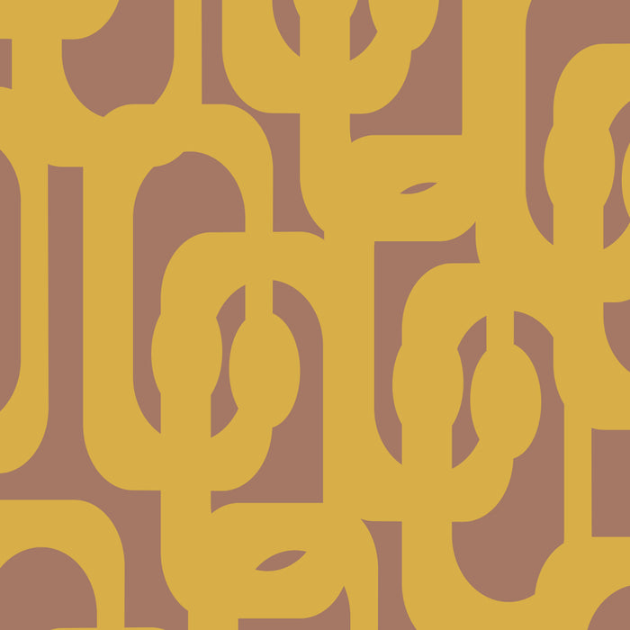 Midcentury Modern Loops Pattern 7 Inspired by PANTONE 17 1230 Color of the Year Mocha Mousse Coffee Mug Gallery Image 2