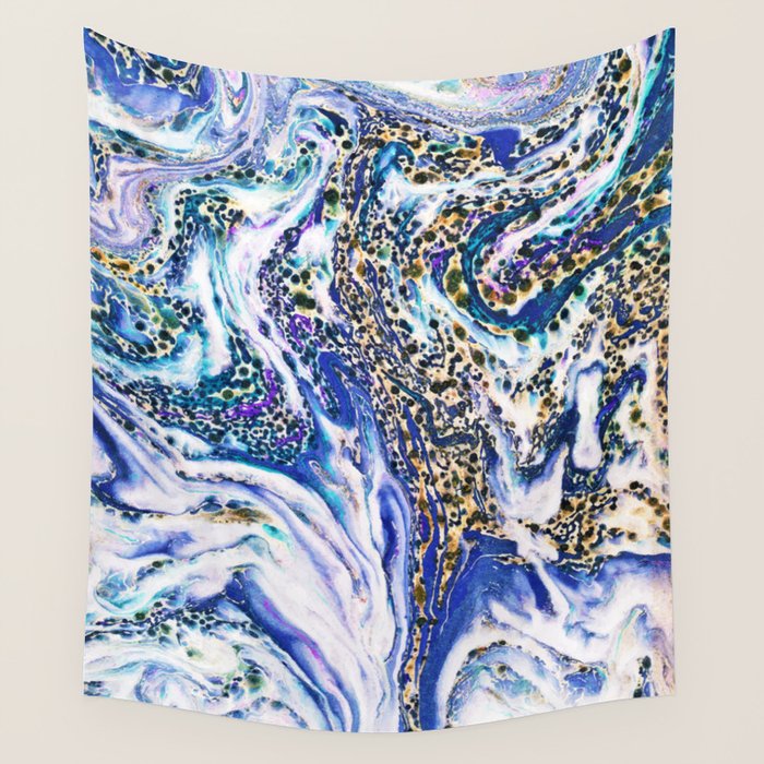 Blue Acid #society6 #buyart #decor Wall Tapestry Gallery Image 4