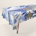 Blue Acid #society6 #buyart #decor Tablecloth Gallery Image 1