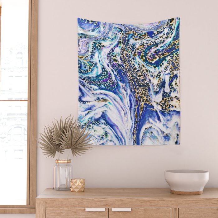 Blue Acid #society6 #buyart #decor Wall Tapestry Gallery Image 2