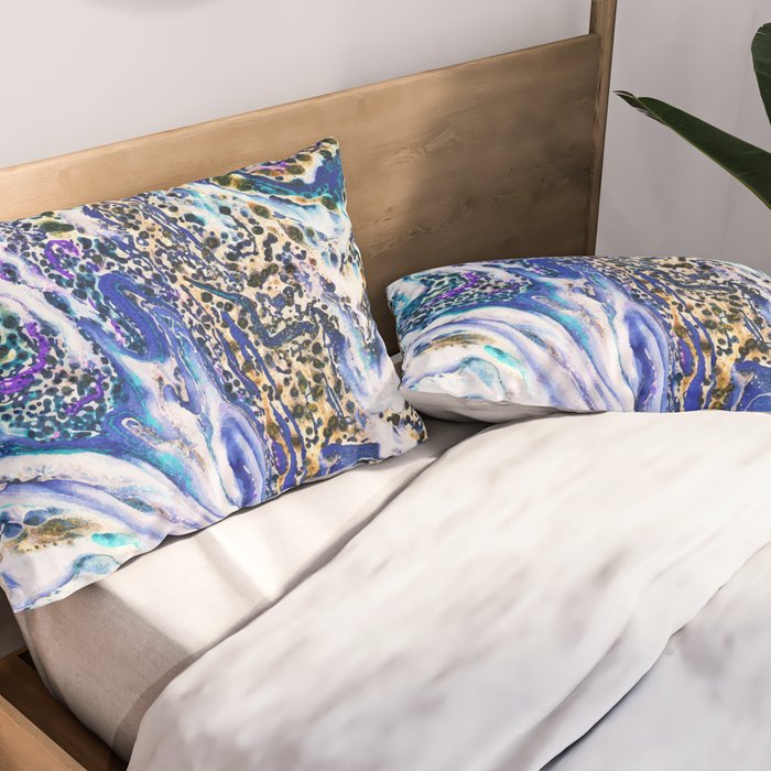 Blue Acid #society6 #buyart #decor Pillow Sham Gallery Image 2