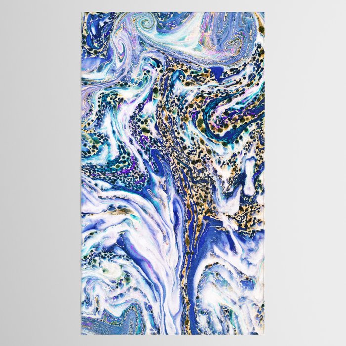 Blue Acid #society6 #buyart #decor Tablecloth Gallery Image 2