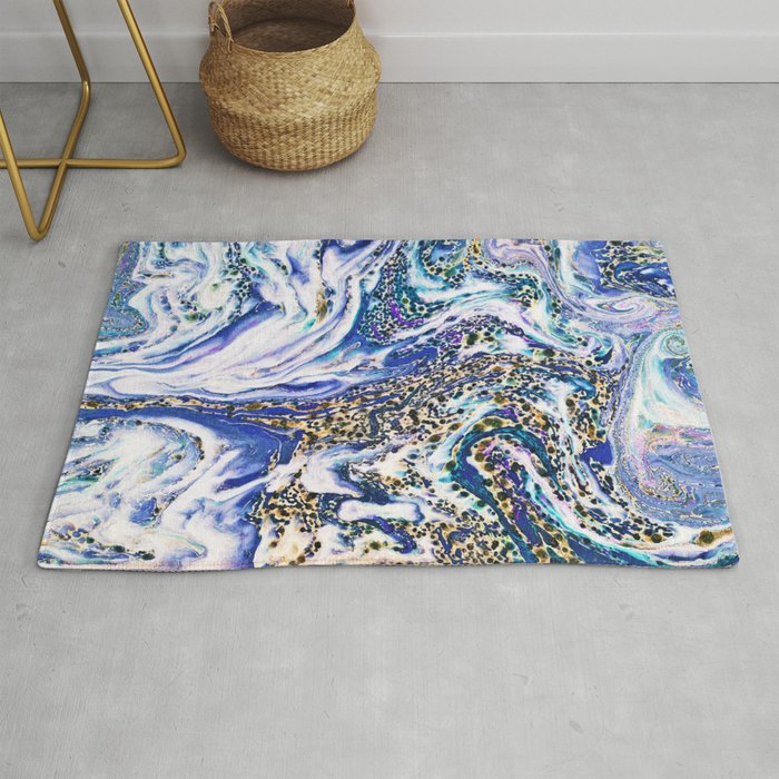 Blue Acid #society6 #buyart #decor Rug Gallery Image 1