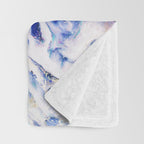 Blue Acid #society6 #buyart #decor Throw Blanket Gallery Image 3