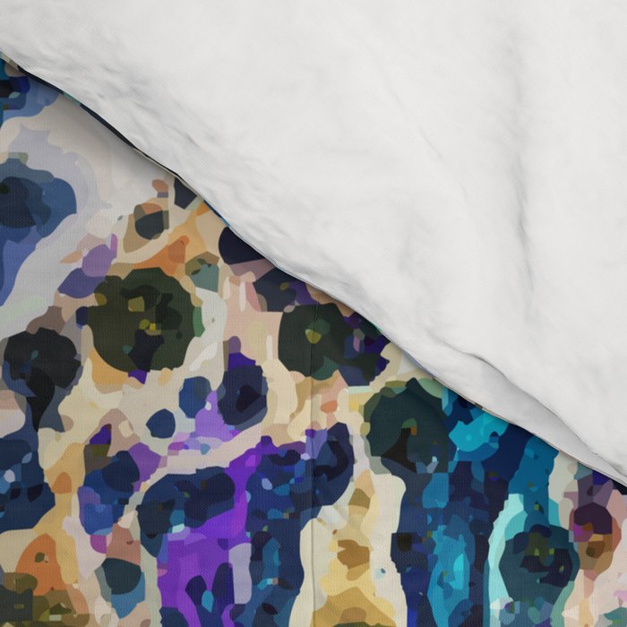 Blue Acid #society6 #buyart #decor Comforter Gallery Image 4