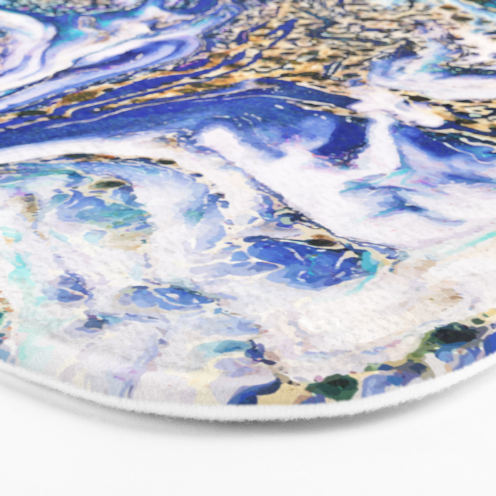Blue Acid #society6 #buyart #decor Bath Mat Gallery Image 3