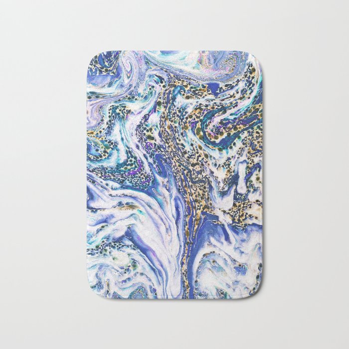 Blue Acid #society6 #buyart #decor Bath Mat Gallery Image 1