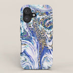Blue Acid #society6 #buyart #decor iPhone Case Gallery Image 1