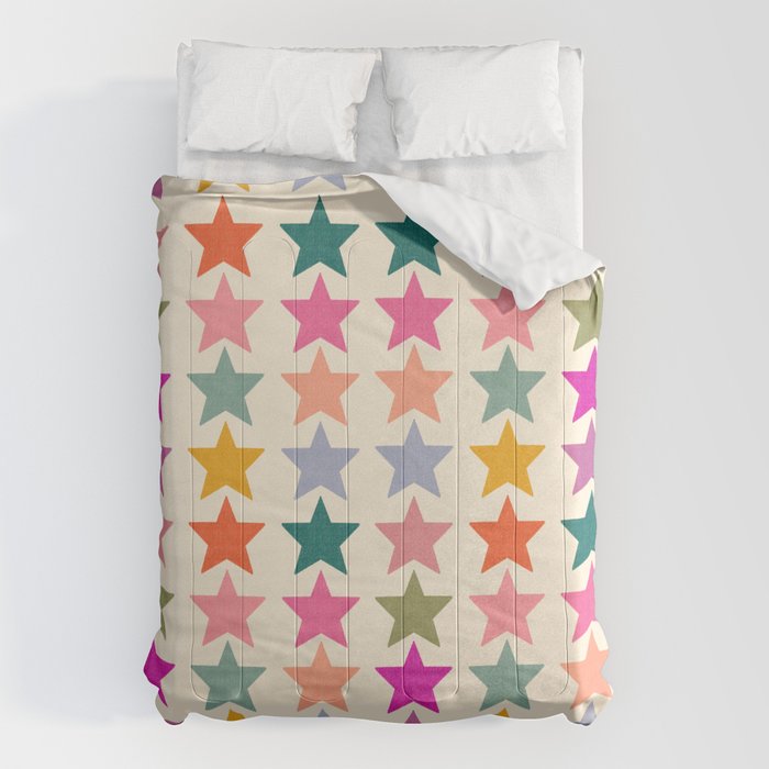 Retro Colorful Stars Comforter Gallery Image 6