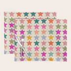 Retro Colorful Stars Placemat Gallery Image 1